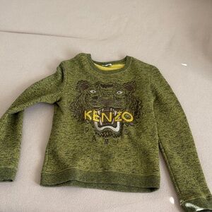 Kenzo Olive Tiger Graphic Sweatshirt